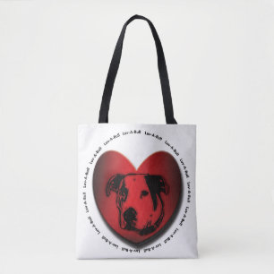 Luv-A-Bull American Bulldog Pit Bull Heart Tygkasse