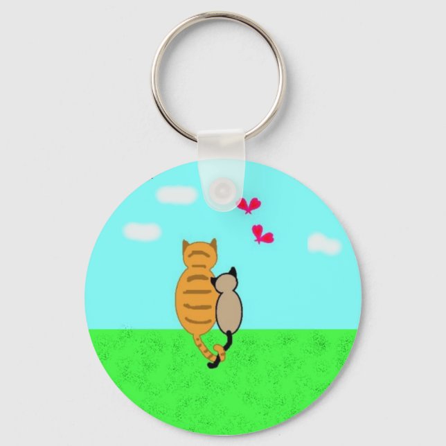 Luv Cats Nyckelring (Framsida)