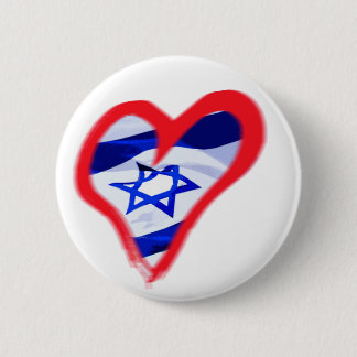 Luv Israel hjärta Knapp