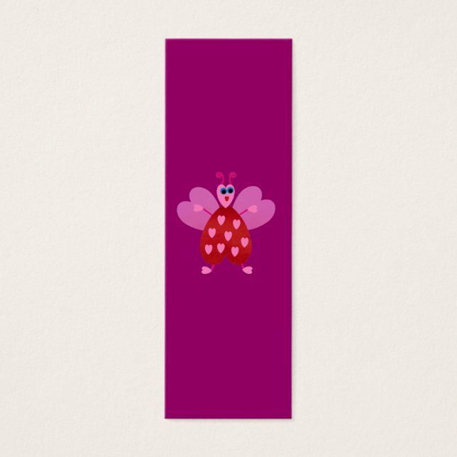 Luv Kryp, Mini Bokmärken Litet Visitkort (Framsidan)