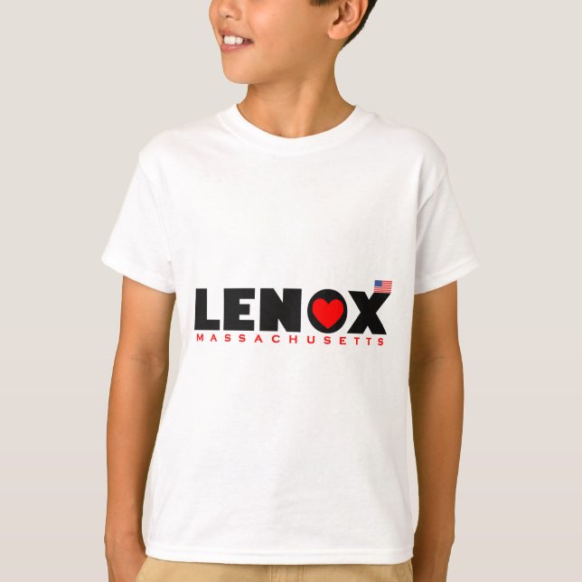 Luv Lenox med flagga Tee Shirt (Framsida)