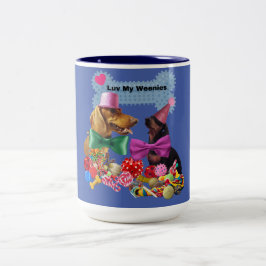 Luv My Weenies Two Tone Mugg