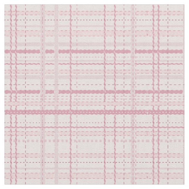 Luv till Quilt (rosa plaid) - Bomull (56 tum) Tyg (Närbild)