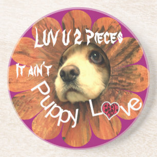 Luv U 2 Delar Det är inte Puppy Kärlek Underlägg