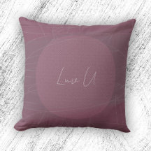 Luv U - Ros Trendig Modern Kladdiga Linjer