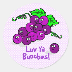 Luv Ya Bunches! Runt Klistermärke