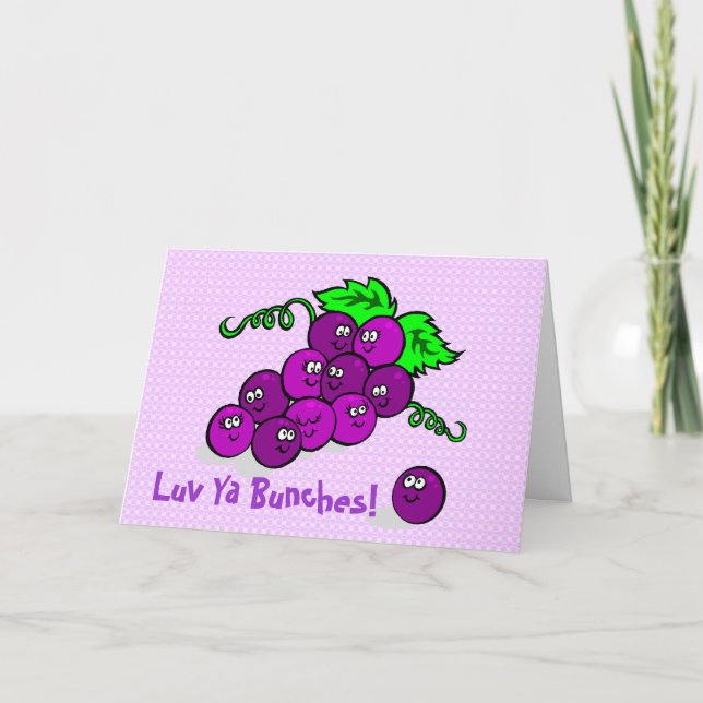 Luv Ya Bunches! Tack Kort (Framsida)