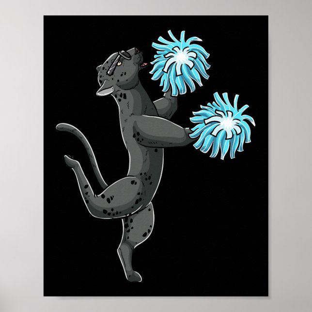 Luvcheermal Cheerleading Panther Cheerleader Cheer Poster (Framsidan)
