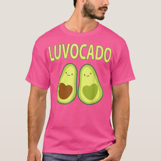 Luvocado Avocado Kärlek Funny Couple Valentines da T Shirt