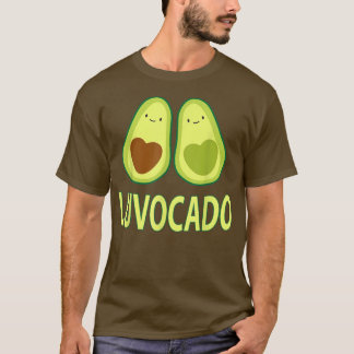 Luvocado Avocado Kärlek Funny Couple Valentines da T Shirt