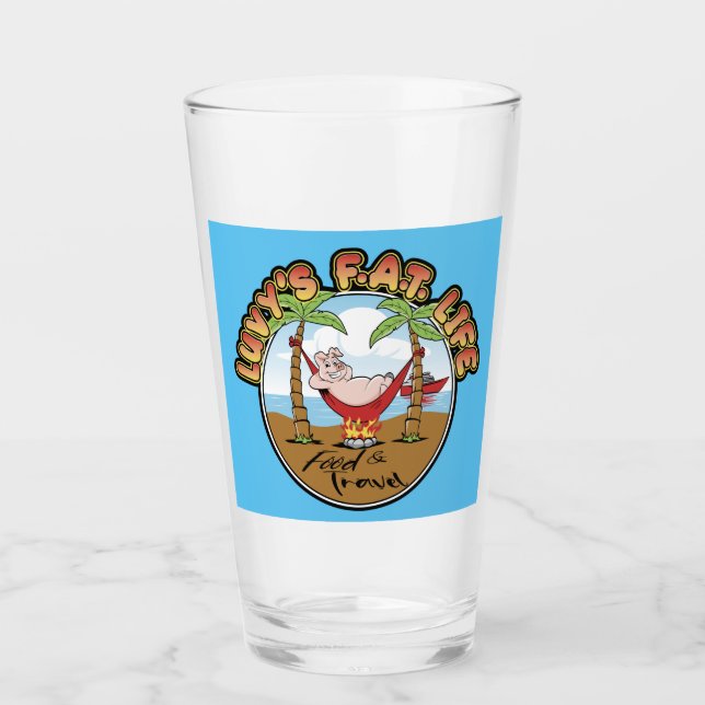 Luvy's TJOCK Life Pint Glass Glaskopp (Framsida)