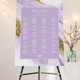 Lux bläck lavendel Abstrakt Bordskarta ID990