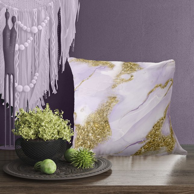 Lux Bläck Lavender Abstrakt-ID990 Kudde (Skapare uppladdad)