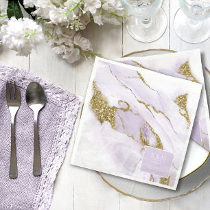 Lux Bläck Lavender Abstrakt-ID990 Pappersservett