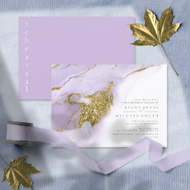 Lux Bläck Lavender Abstrakt Rehearsal Dinner ID990