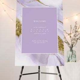 Lux Bläck Lavender Abstrakt Välkommen-ID990