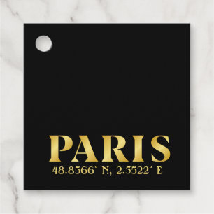 Lux Gold Paris Koordinater Gåvor Etiketter