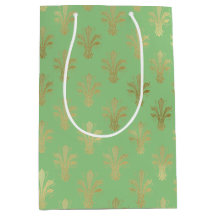 Lux Guld Fleur de Lis och Grönt Ash