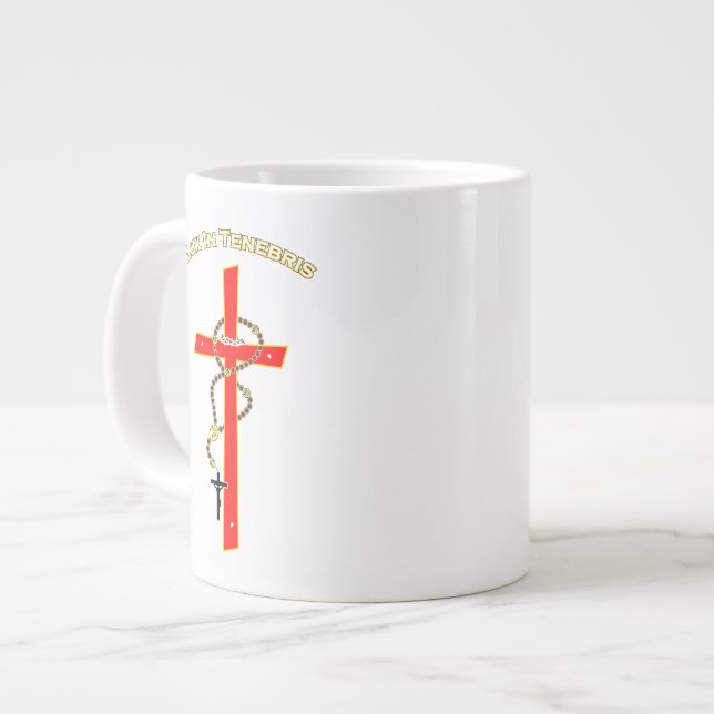 Lux in Tenebris -01 Jumbo Mugg (Framsida vänster)