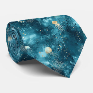 Lux Ocean Maneter & Korall Guld Mönster (3) Slips