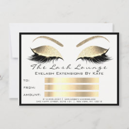 Lux Rips Ögongvipor Vit Guld Makeup Certifikat Pre