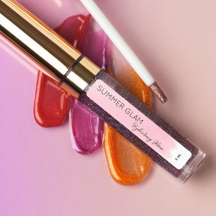 Lux Stroke Lip Gloss Cosmetic White Label Klistermärke