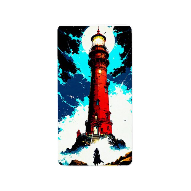 Lux vigilans adressetikett (Framsidan)