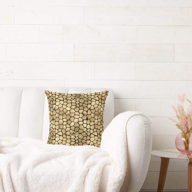 LUXE ANIMAL GULD BLACK PEBBLE PILLOW KUDDE (Soffa)