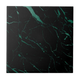 Luxe Black and Grönt Marble Ceramic Tile Kakelplatta