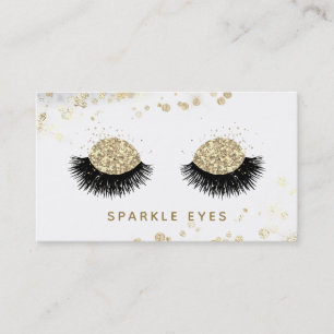 *~* Luxe Black Guld Grått Ögon Lash Glam Visitkort