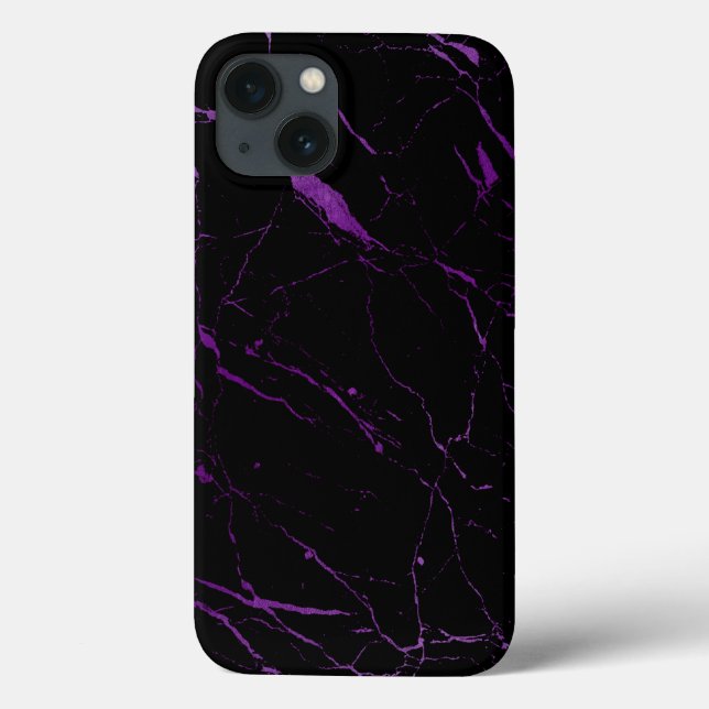 Luxe Black och Lila Marble (Baksida)