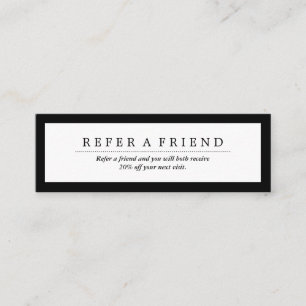 Luxe Black&White för Minimalist socialt massmedia Mini Visitkort