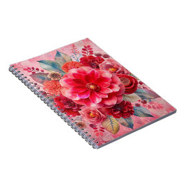 Luxe Blommigt Dream med Pastel Flowers & Abstrakt Anteckningsbok