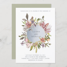 Luxe Blommigt i Moss | Elegant Watercolor Bröllop