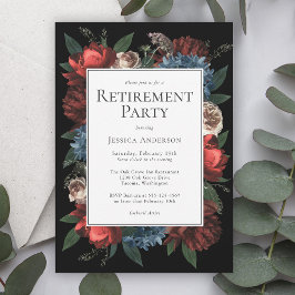 Luxe-Blommigten vid den svarta Eleganten Pension P Inbjudningar