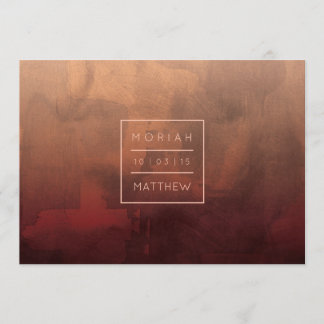 Luxe Burgundy och rodna spara datera Spara Datumet