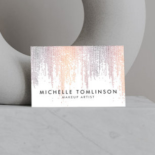 Luxe Colorful Confetti Rain Mönster Visitkort