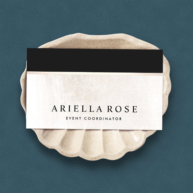 Luxe Elegant Black and White Marble Visitkort (Skapare uppladdad)