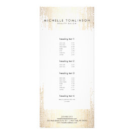 Luxe Faux Guld Confetti Rain Mönster Reklamkort