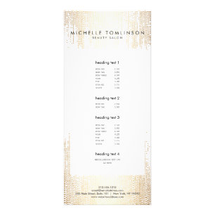 Luxe Faux Guld Confetti Rain Mönster Reklamkort