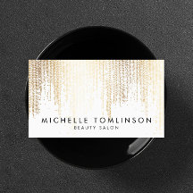 Luxe Faux Guld Confetti Rain Mönster
