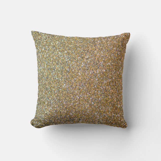 Luxe Faux Guld Design Dekorativ kudde (Framsida)