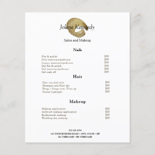 Luxe Faux Guld Rustic Elegant Modern Minimal Flygblad