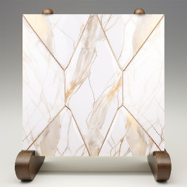Luxe Faux Marble Guld Veins Glitter Kakelplatta
