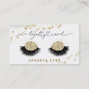 *~* Luxe Glam QR LOGOTYP Guld Öga Loyalty Visitkort