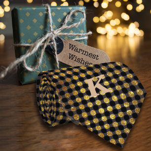Luxe Glitter Polka dots personalize Namn Black Slips