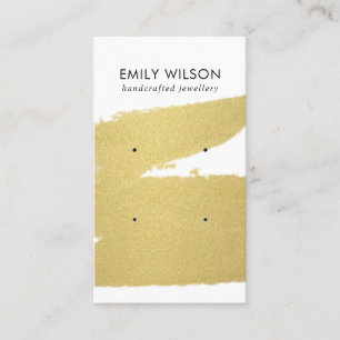 LUXE GOLD FOIL BRUSH STROKE 2 STUDIE ÖKAD VISNING VISITKORT