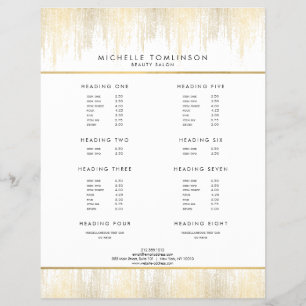 Luxe Guld Confetti Rain Mönster Reklamblad