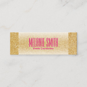 Luxe Guld Glimmer Mini Visitkort