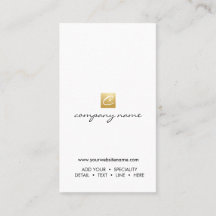 Luxe guld- lodrät för logotypCalligraphyMinimalist